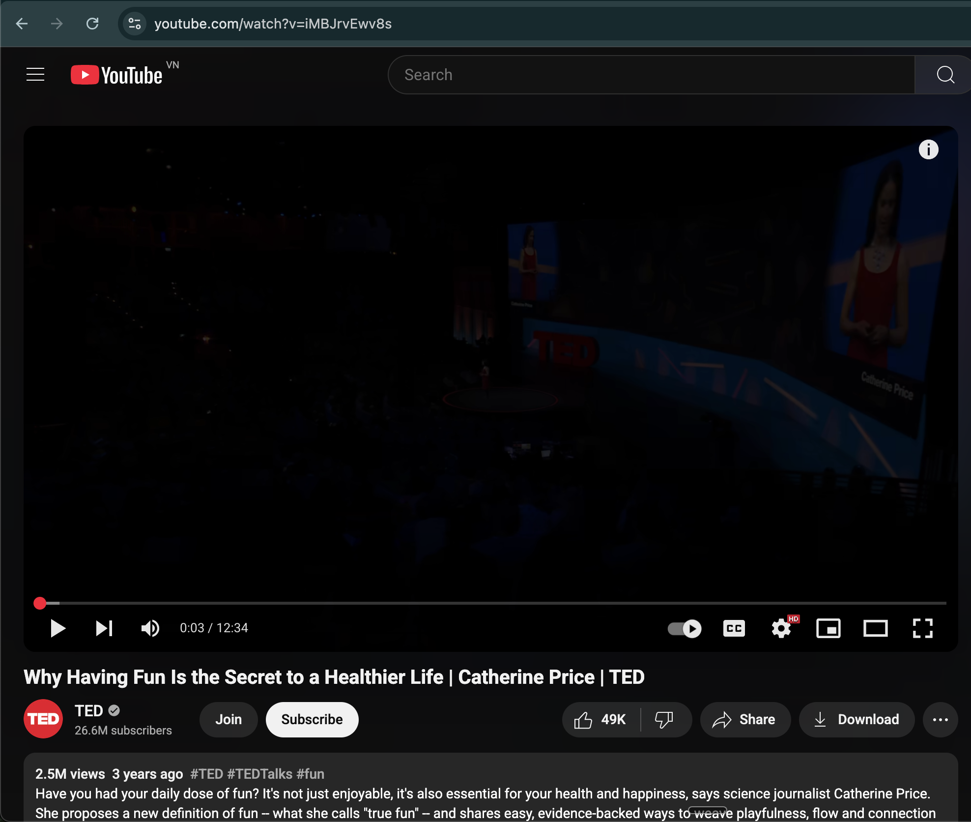 YouTube video thumbnail used as input